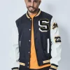 Veste teddy universitaire