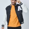 Veste teddy universitaire