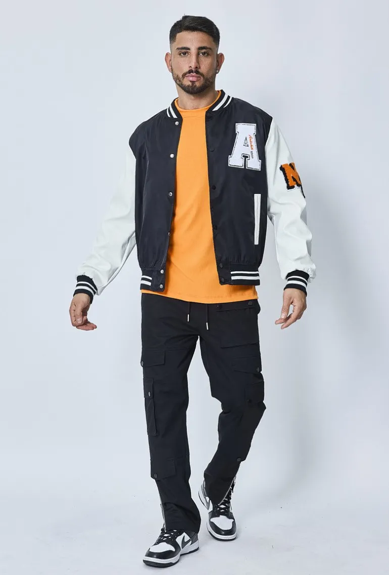 Veste teddy universitaire