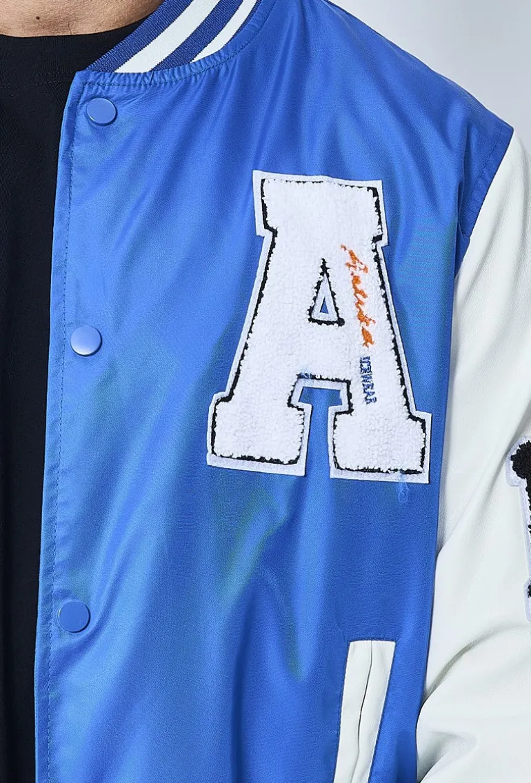 Veste teddy universitaire