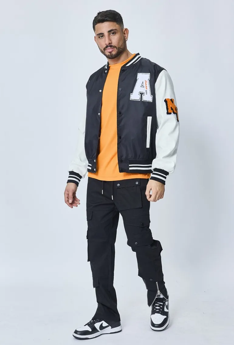 Veste teddy universitaire
