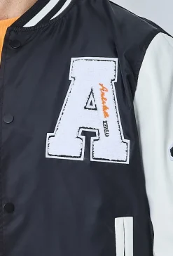 Veste teddy universitaire