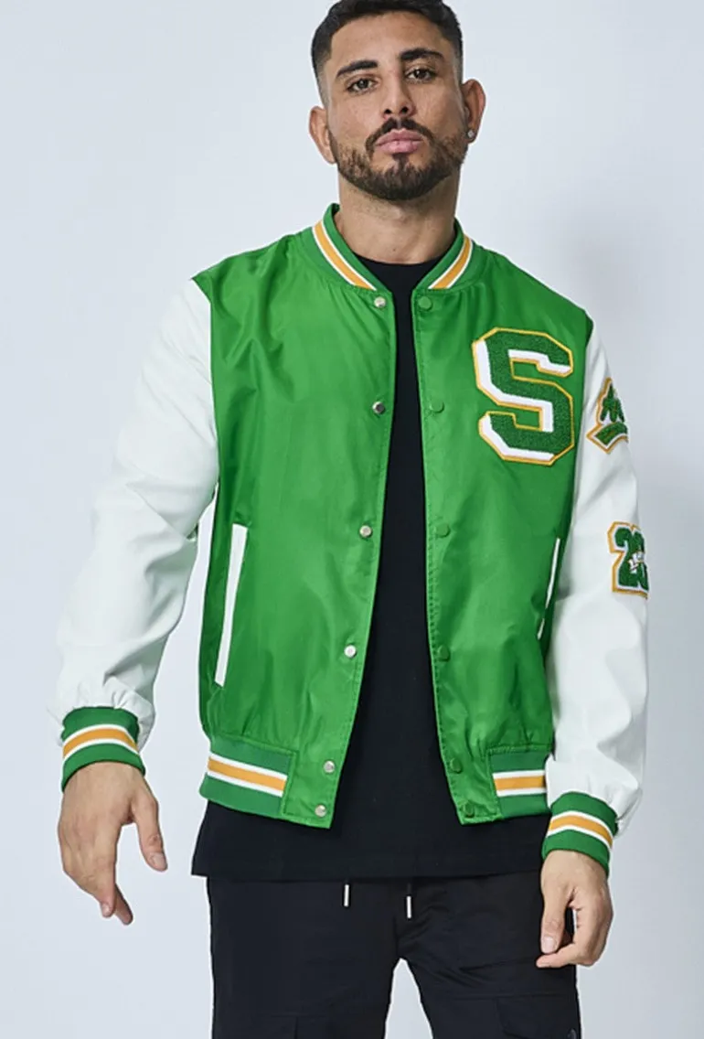 Veste teddy universitaire