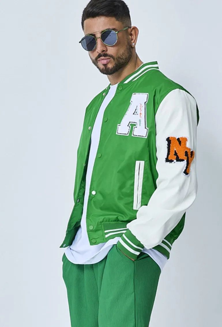 Veste teddy universitaire