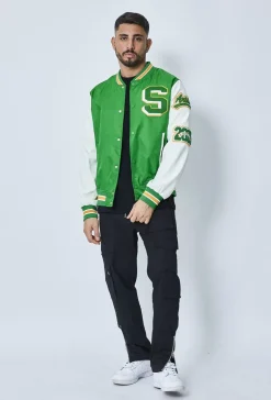 Veste teddy universitaire