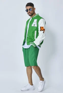 Veste teddy universitaire