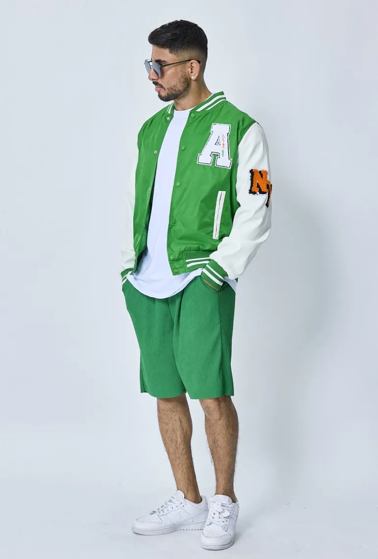 Veste teddy universitaire