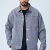 Veste toile à poche