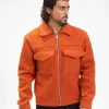 Veste uni col revers
