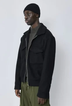Veste uni col revers