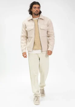 Veste uni col revers