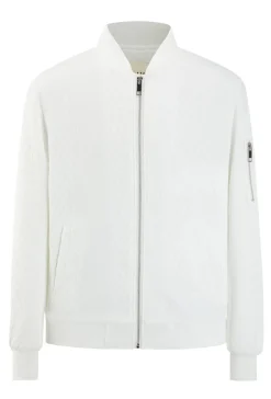 Veste uni gauffrée