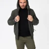 Veste zippée à capuche