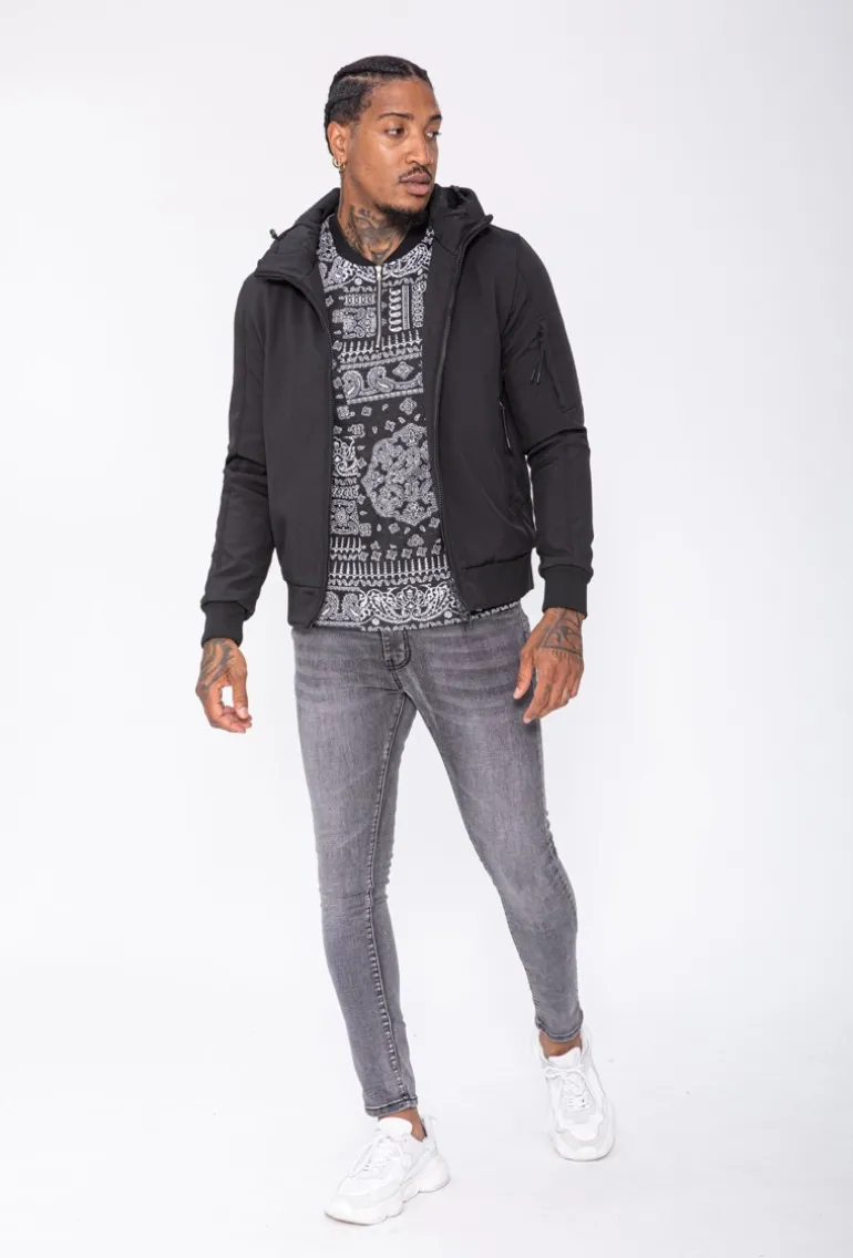 Veste zippée à capuche