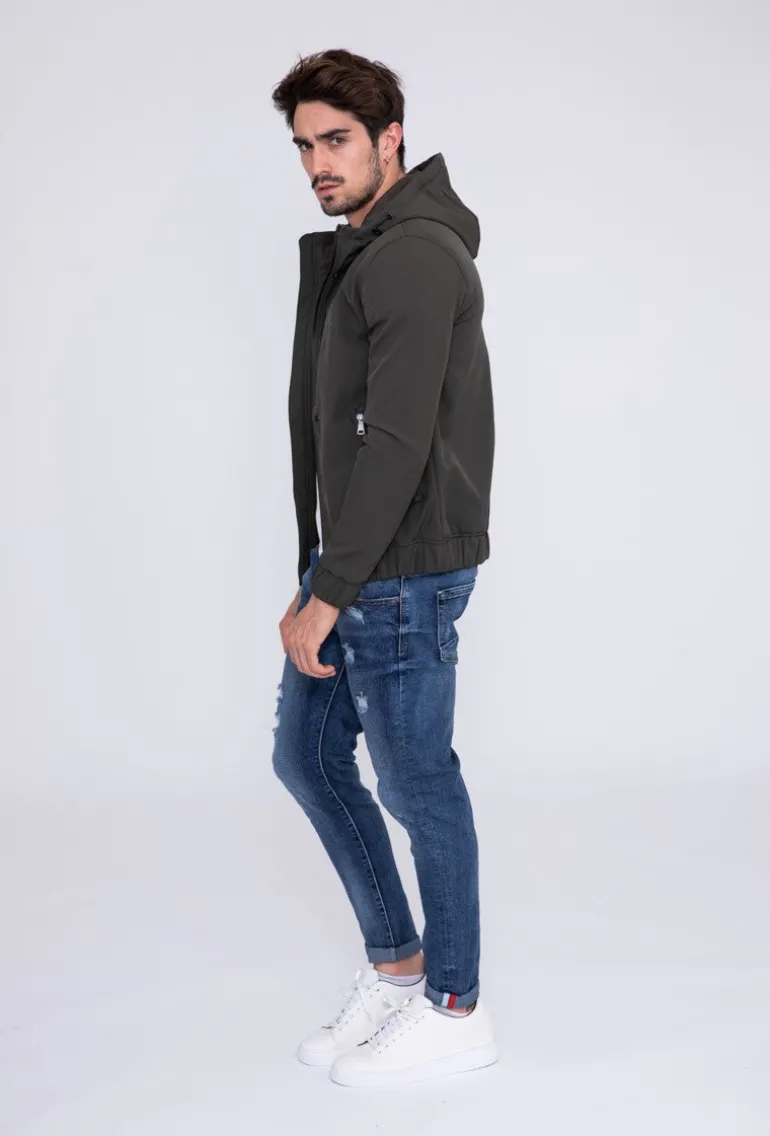 Veste zippée capuche